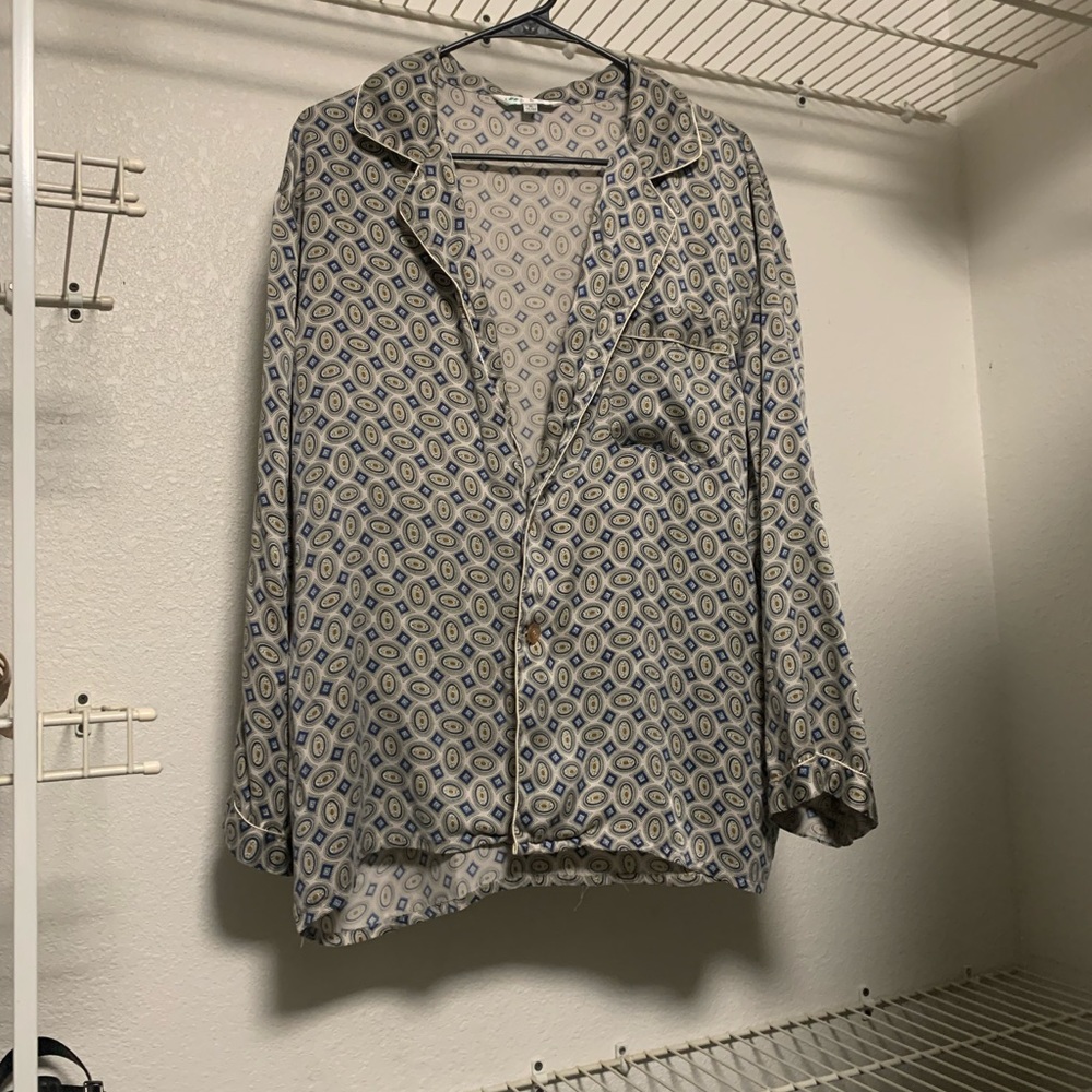 Patterned Button down Long Sleeve